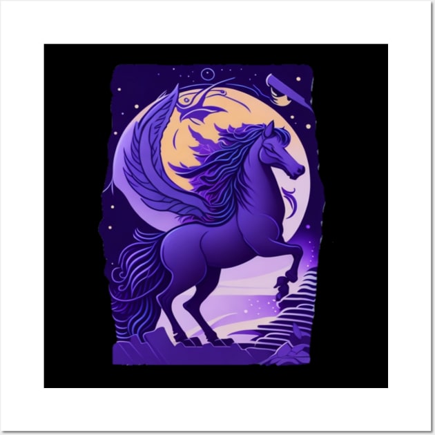 pegasus the flying horse Wall Art by sukhendu.12